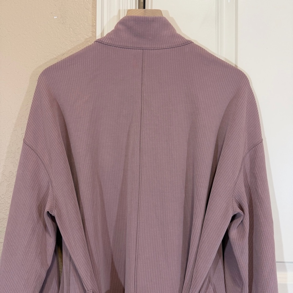 Lululemon Ribbed Softstreme Belted Wrap Twilight Rose Size 12 - Picture 10 of 15